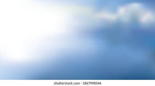 Spring closeup cool clear nebulosity day scene. Dark blue azure color hand draw winter fume steam wind gale skyscape vapor artwork cartoon style. Grey summer windy blur soft artist text space panorama