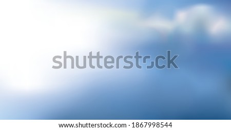 Spring closeup cool clear nebulosity day scene. Dark blue azure color hand draw winter fume steam wind gale skyscape vapor artwork cartoon style. Grey summer windy blur soft artist text space panorama