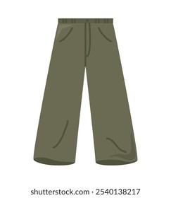 spring clothes green pants isolated