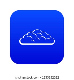 Spring cloud icon digital blue for any design isolated on white vector illustration