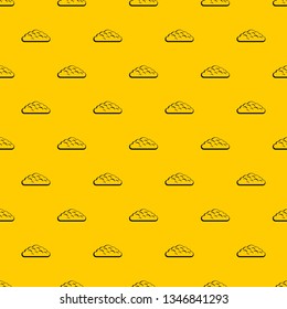 Spring cloud pattern seamless vector repeat geometric yellow for any design