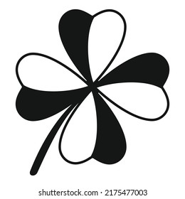 Spring clover icon simple vector. Luck leaf. Ireland day