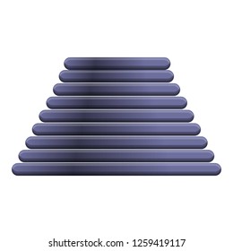 Spring coil icon. Cartoon of spring coil vector icon for web design isolated on white background