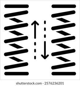 Spring Coil Icon Element For Design