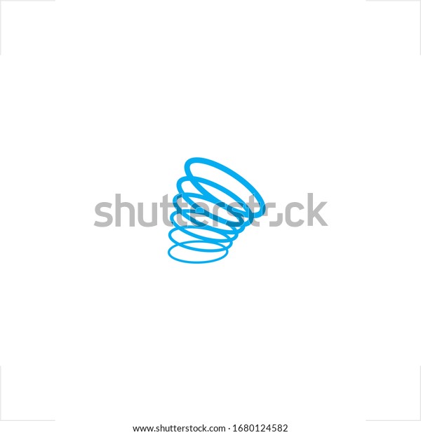 spring coil logo ejection\
throw design
