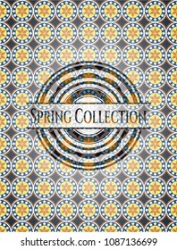  Spring Collection arabesque emblem background. arabic decoration.