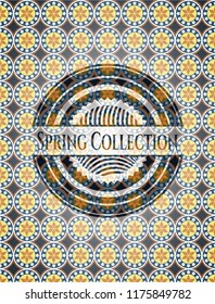 Spring Collection arabic emblem. Arabesque decoration.
