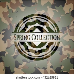Spring Collection camouflaged emblem