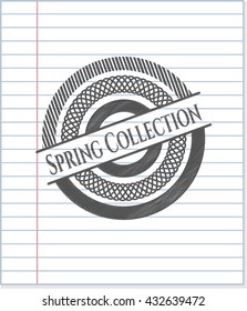 Spring Collection draw (pencil strokes)