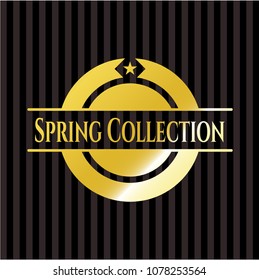  Spring Collection gold badge or emblem