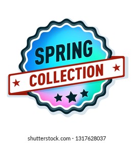 Spring Collection label illustration