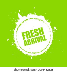 Spring collection new arrival vector icon illustration isolated on green background