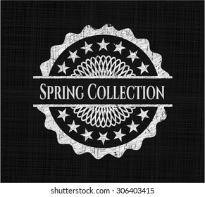 Spring Collection on blackboard