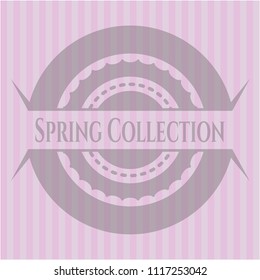 Spring Collection retro pink emblem
