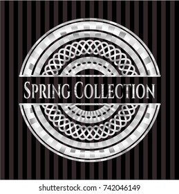Spring Collection silver emblem or badge