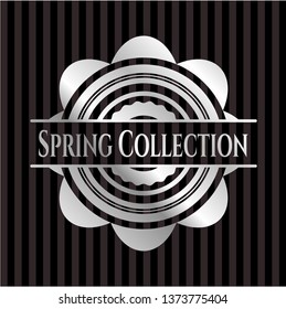 Spring Collection silvery emblem or badge