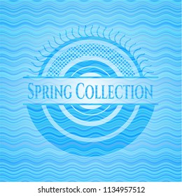 Spring Collection water style badge.