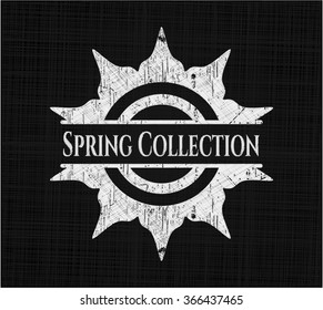 Spring Collection written with chalkboard texture