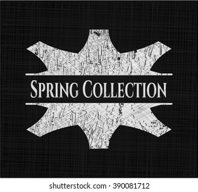 Spring Collection written on a blackboard