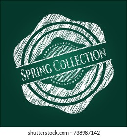 Spring Collection written on a chalkboard