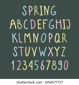 Spring color alphabet