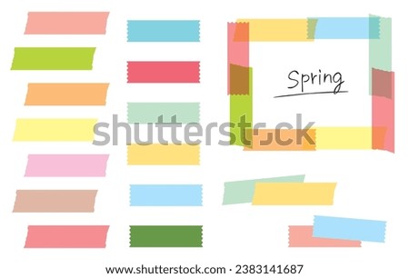 Spring colored masking tape set