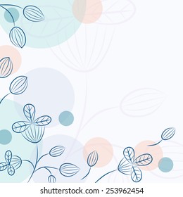 Spring colorful floral background