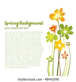 Spring colorful flower background