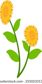 mola colorido vetor de elementos de flor. Definir floral de flores silvestres, ramo de folhas, folhagem em fundo transparente. Ilustração de flor desenhada à mão para decoração, páscoa, adesivo, clipart, impressão.