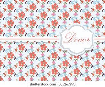 Spring colorful flowers background. Design for invitation cards, wedding ceremony decor, wallpapers, textile, fabric, textures, web. Vector