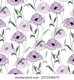 Spring colorful vector illustration with color roses. Cartoon style. Design for fabric, textile, paper. Holiday print for Easter, Birthday, 8 march. Flowers with leaves.