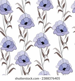 Spring colorful vector illustration with color roses. Cartoon style. Design for fabric, textile, paper. Holiday print for Easter, Birthday, 8 march. Flowers with leaves.