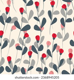 Ilustración vectorial colorida primavera con rosas rosadas. Estilo de caricatura. Diseño para tela, textil, papel. Impresión de vacaciones para Pascua, cumpleaños, 8 de marzo. Flores con hojas.