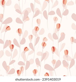 Spring colorful vector illustration with pink roses. Cartoon style. Design for fabric, textile, paper. Holiday print for Easter, Birthday, 8 march. Flowers with leaves.