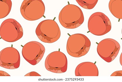 Spring colorful vector illustration with tulips. Cartoon style. Simple minimalistic pattern with nature elements. Vector illustration for fabric, textile, poster, invitation.