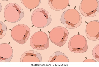 Spring colorful vector illustration with tulips. Cartoon style. Simple minimalistic pattern with nature elements. Vector illustration for fabric, textile, poster, invitation.