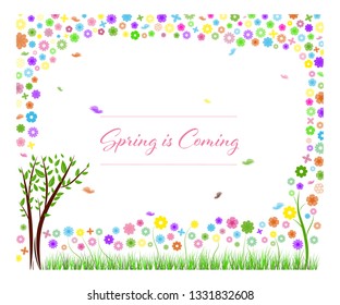 spring is coming background