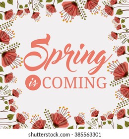 spring is coming design, vector illustration eps10 graphic 
