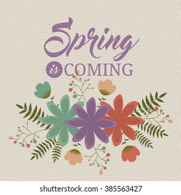 spring is coming design, vector illustration eps10 graphic 