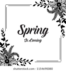 Spring is coming floral design collection vector illustration