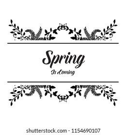 Spring is coming floral design collection vector illustration