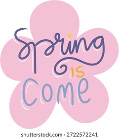 Der Frühling kommt und die Lettering Art