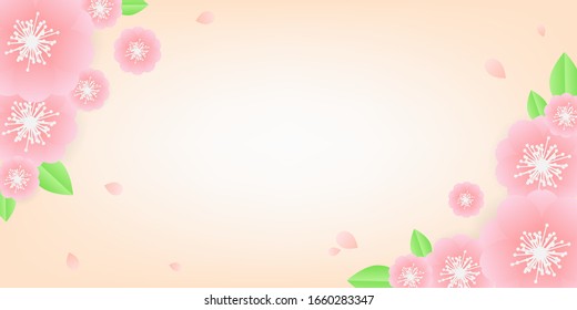 Spring is coming vector banner greetings design with colorful flower is blooming for spring season. Vector illustration. Can be used for your work.