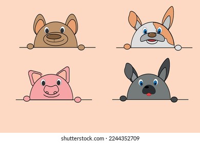 spring is coming, vector graphics made on the theme of the animal world