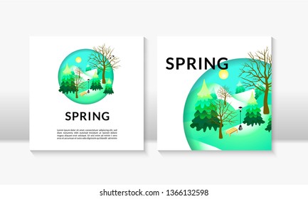 Spring concept illustration