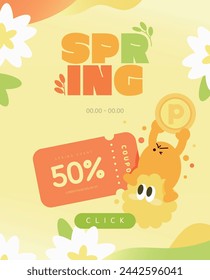 Spring Coupon Shopping Event Template