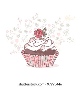 spring cupcake