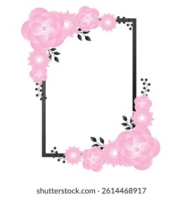 Spring Cute Flower Vector Cartoon Illustration on the White Background