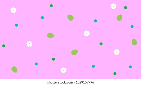 spring daisy flowers and leaves