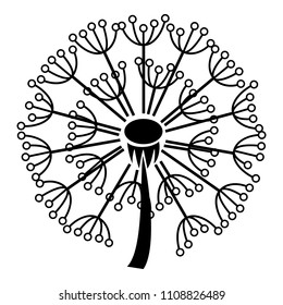 Spring dandelion icon. Simple illustration of spring dandelion vector icon for web design isolated on white background